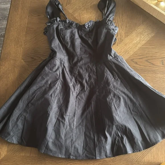 Free People Midnight Magic Sweetheart Neck Sleeveless Ruffle Dress,Small, $129 - Picture 13 of 13